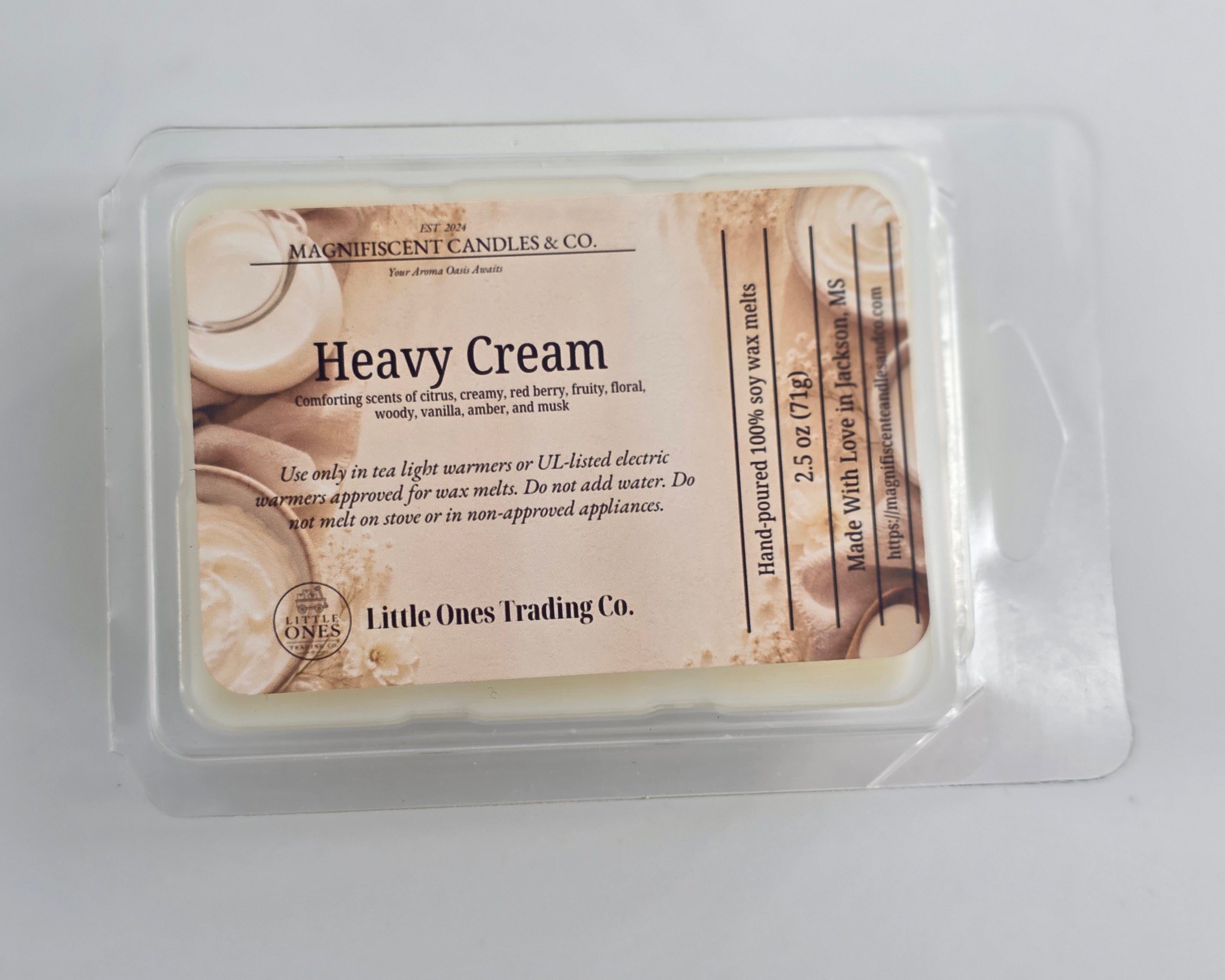 Heavy Cream Soy Wax Melts – 2.5 oz