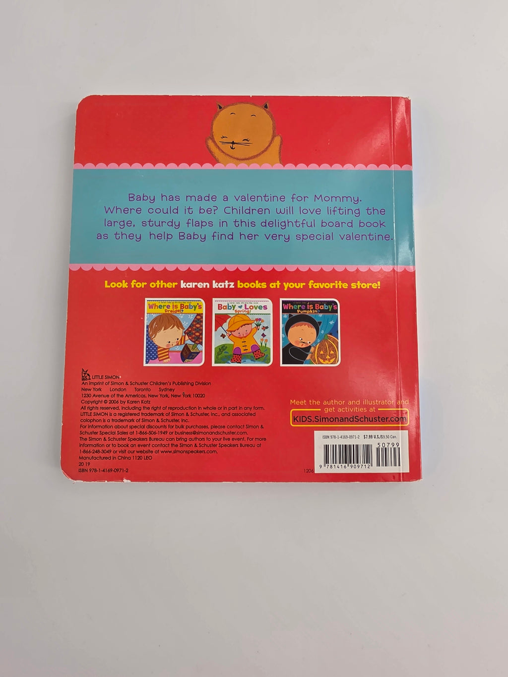 Where Is Baby’s Valentine? by Karen Katz – Lift-the-Flap Board Book