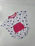 Bubble Baby Peacock Short Sleeve Bubble Romper