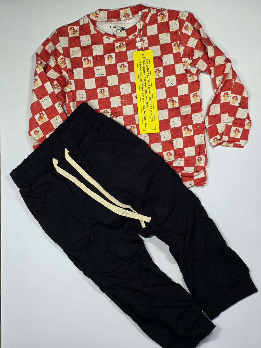 Woodland Mushrooms Long Sleeve Shirt & Pants Set