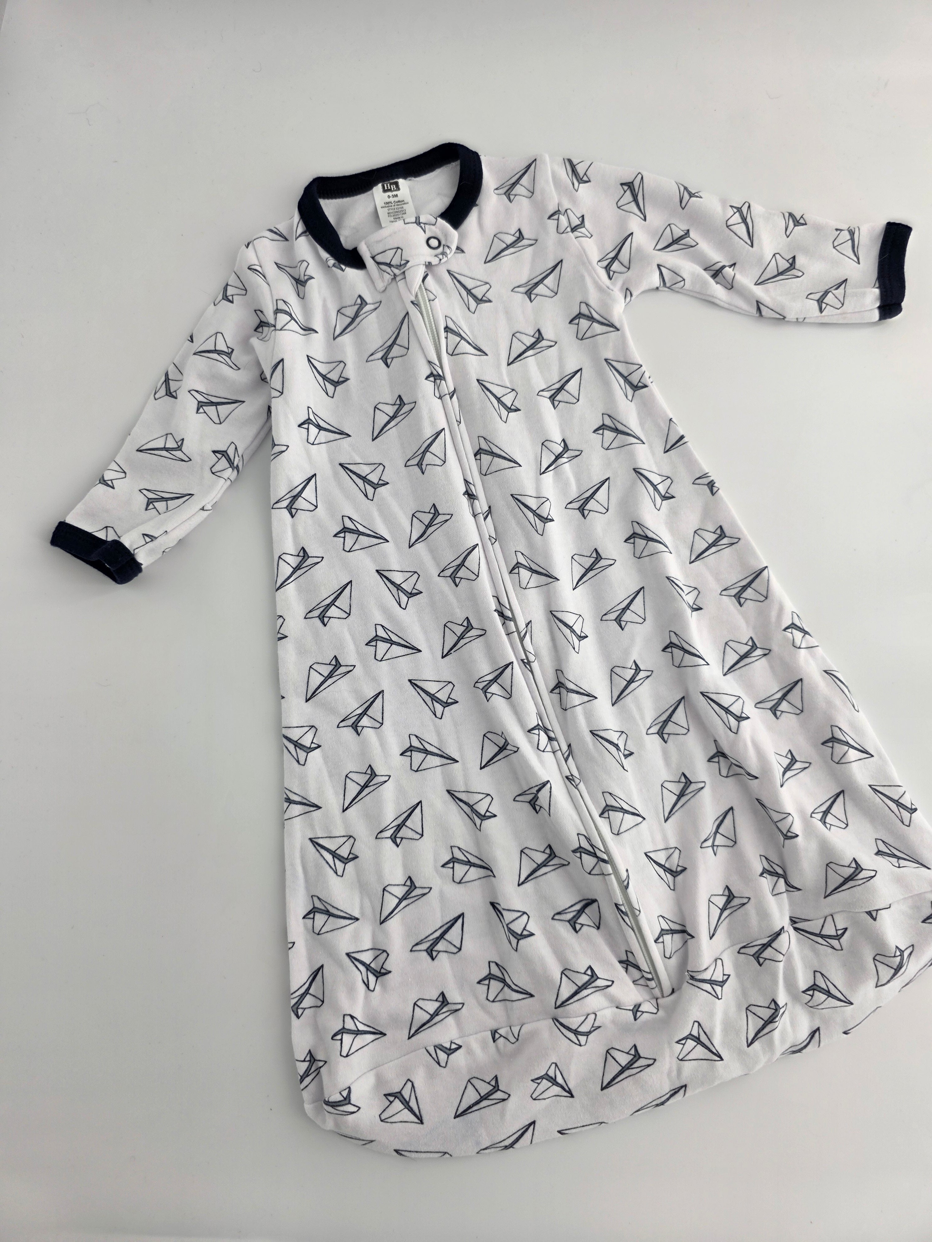 HB Paper Airplane Sleep Gown – 0–3M