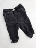OshKosh Black Wash Jogger Pants – 6–9M