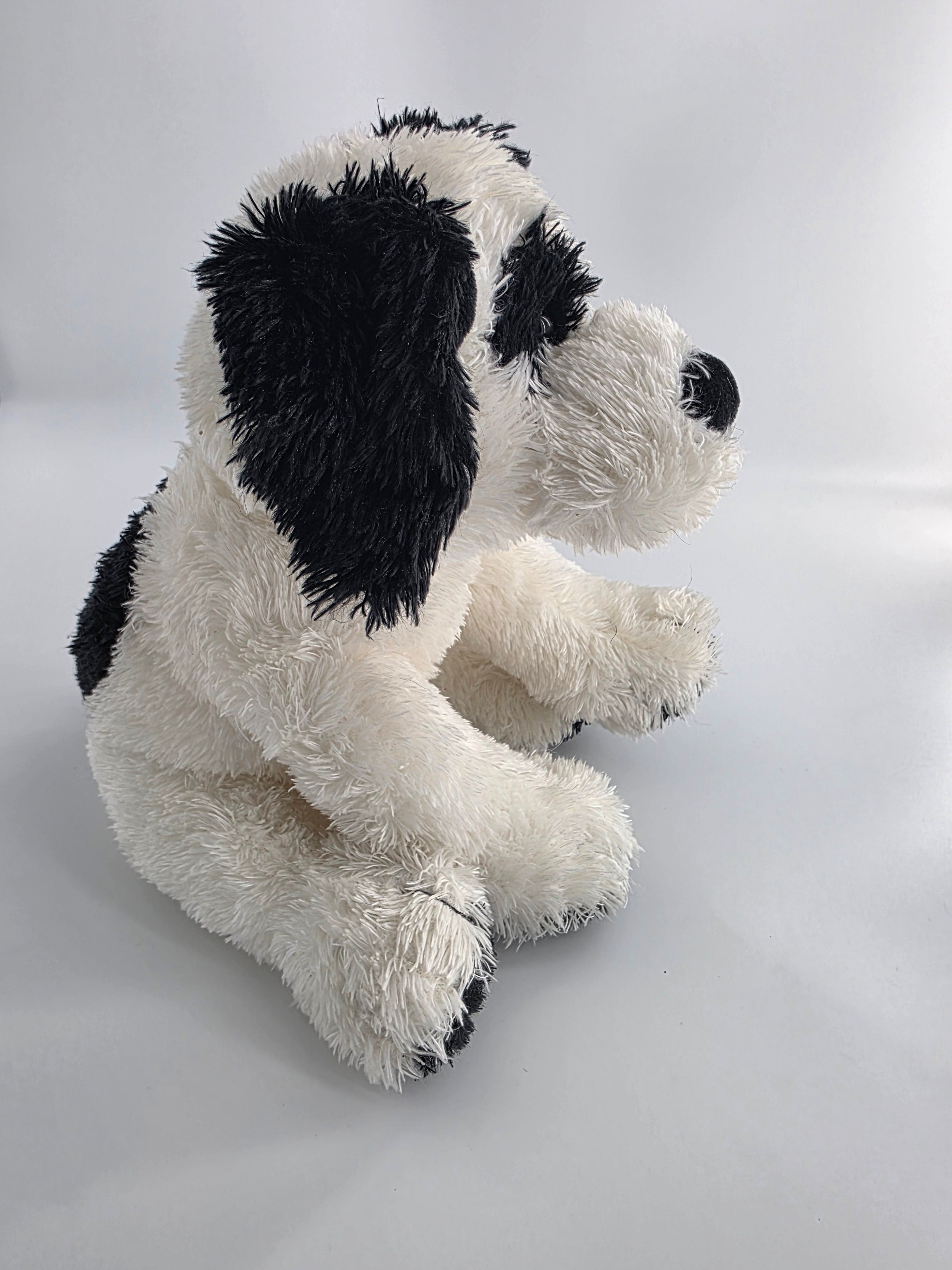 Vintage Animal Alley by GUND Black & White Dog Plush 2007