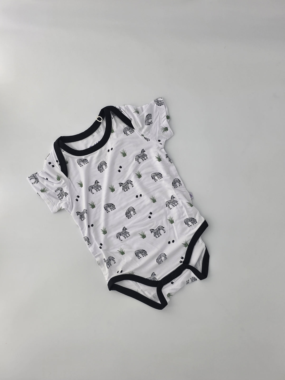 Bubble Baby Zebra Short Sleeve Bodysuit