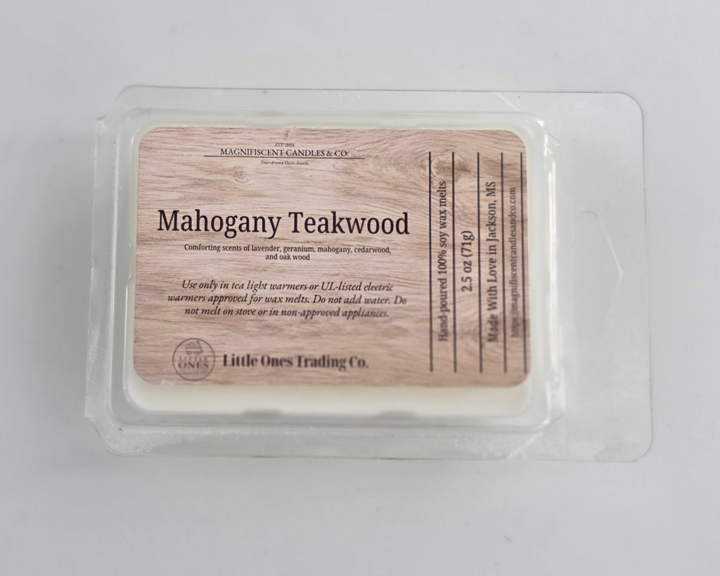 Mahogany Teakwood Soy Wax Melts – 2.5 oz