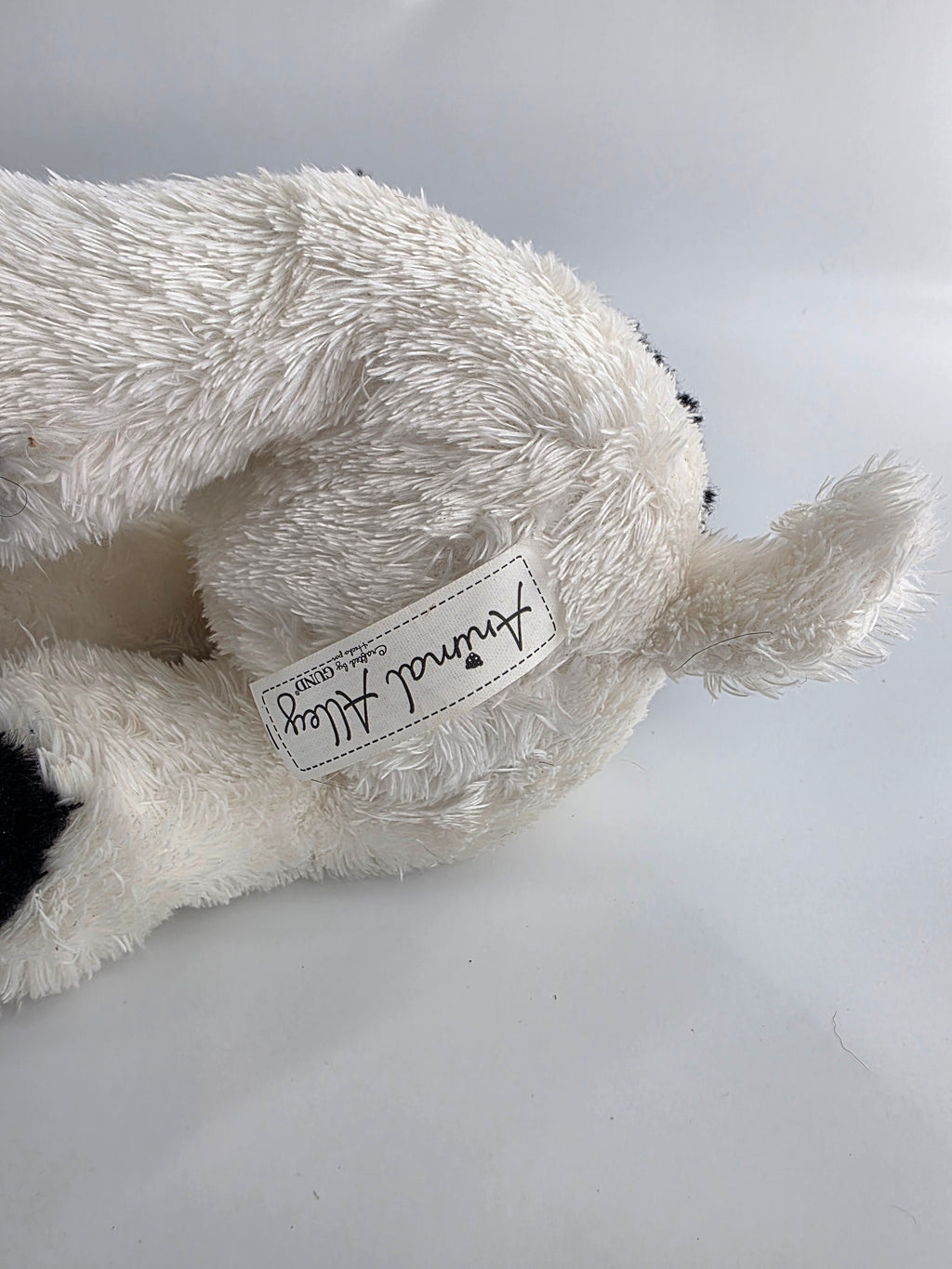 Vintage Animal Alley by GUND Black & White Dog Plush 2007
