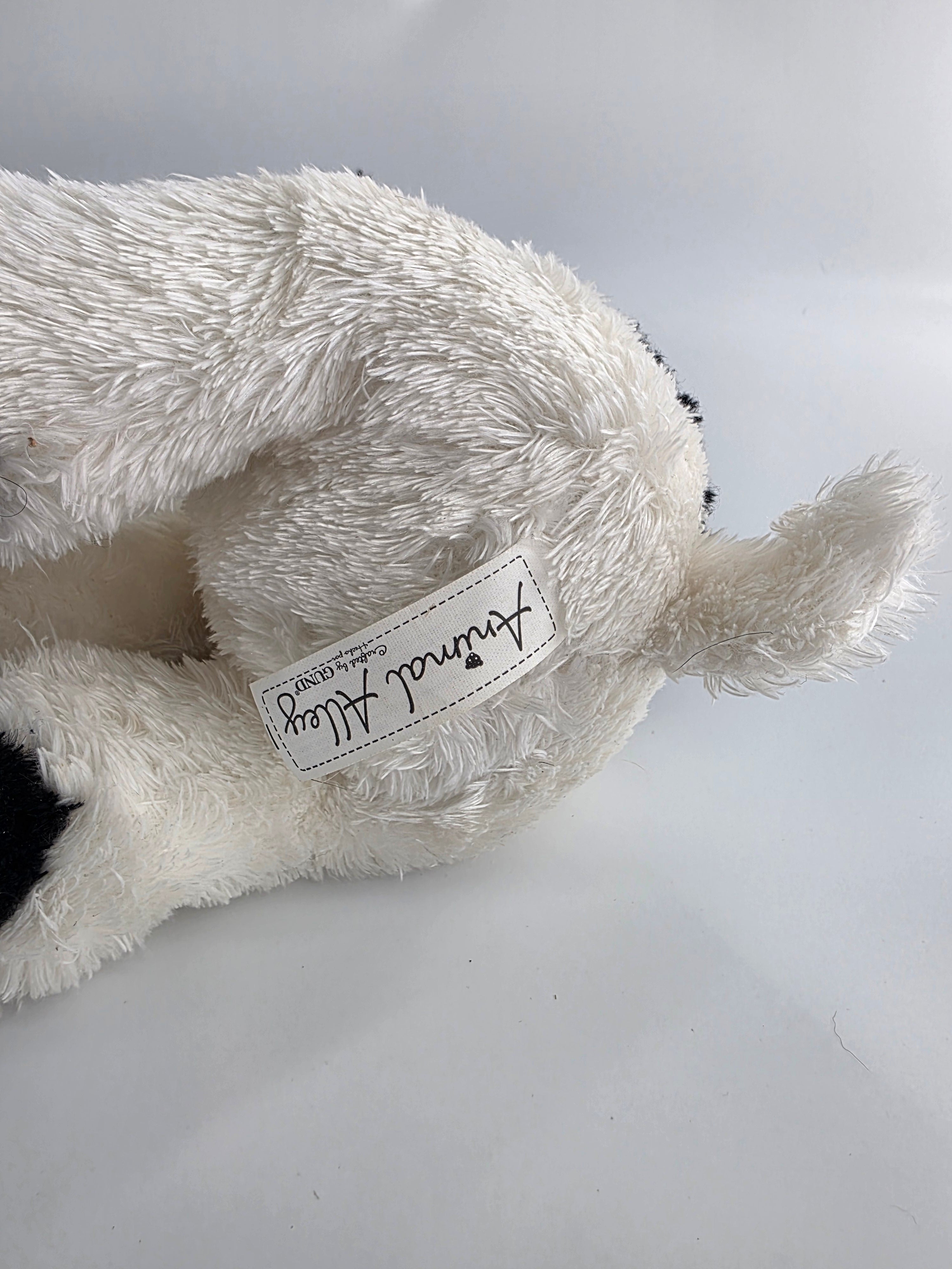 Vintage Animal Alley by GUND Black & White Dog Plush 2007