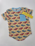 Cozy Critters Bamboo Muscle Cars Pocket T-Shirt