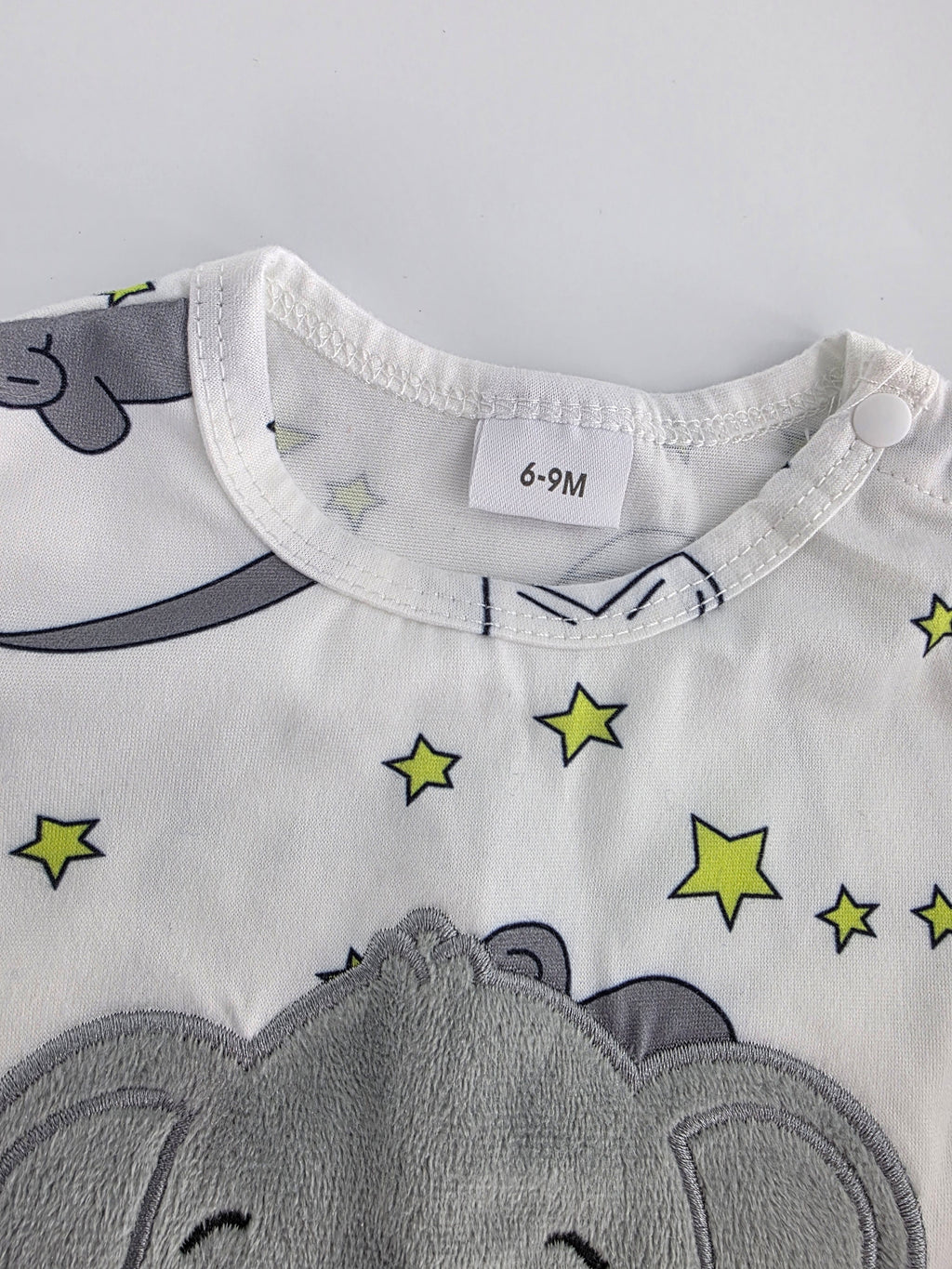 Elephant Moon & Stars Romper with Hat