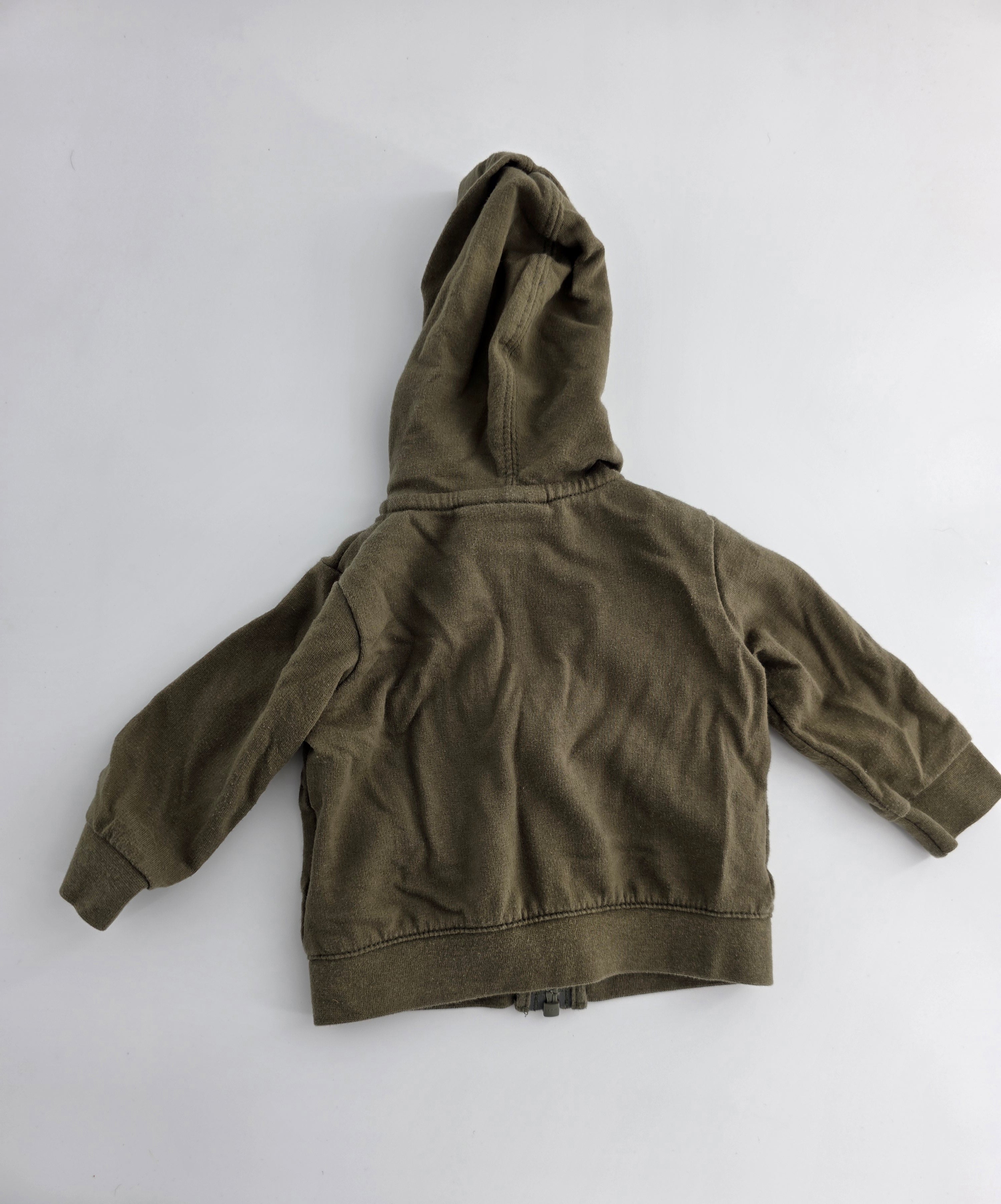 Nike Olive Green Full-Zip Hoodie – 3M